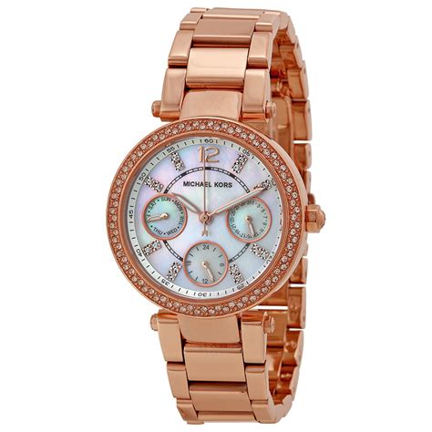 michael kors mk5616 mini parker rose gold womens quartz watch|Michael Kors Mini Parker Rose Gold Tone Ladies Watch MK5616 .